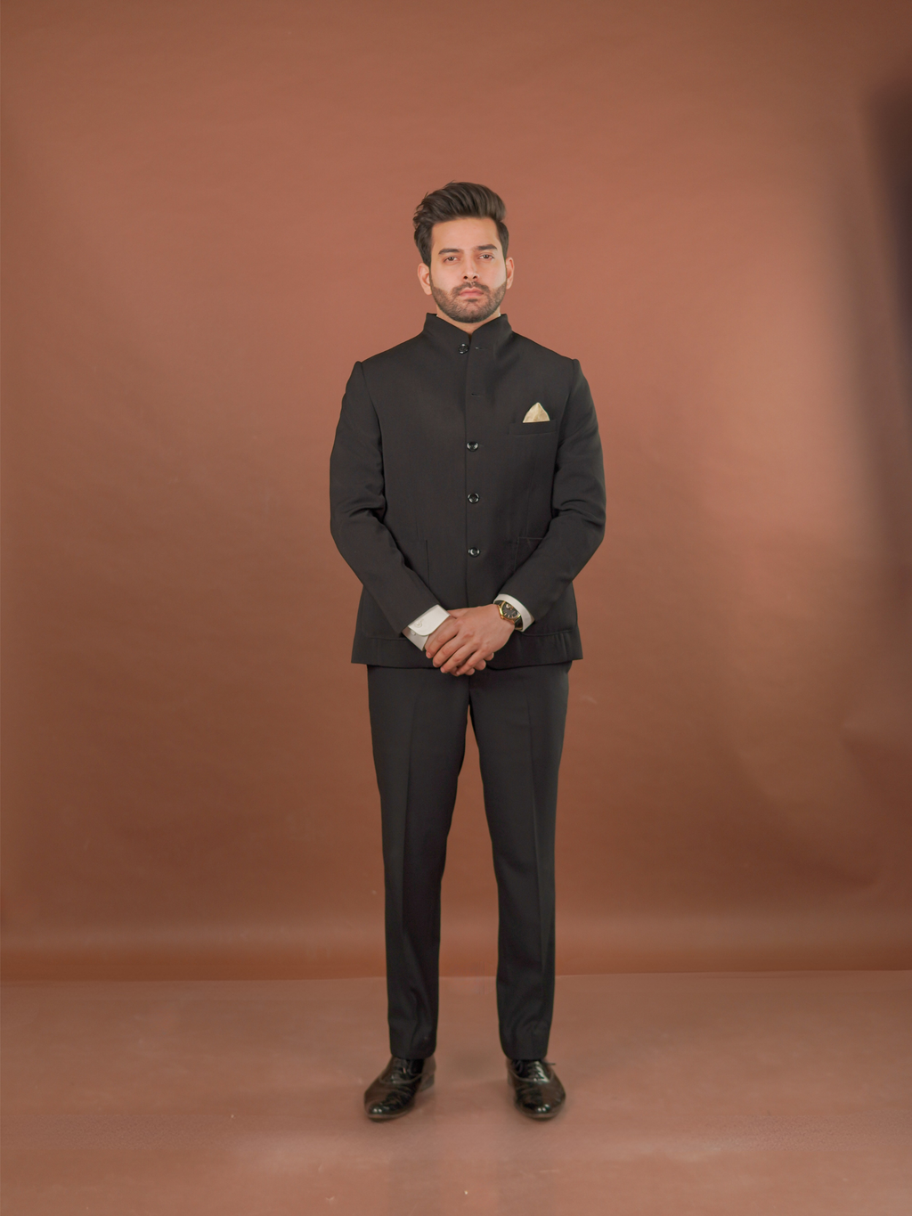 High-Neck Armani Jacket Set