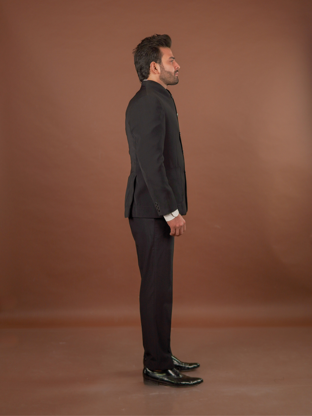 High-Neck Armani Jacket Set