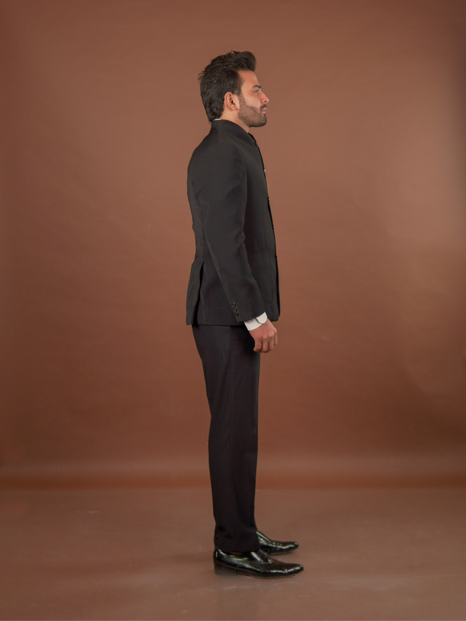 High-Neck Armani Jacket Set