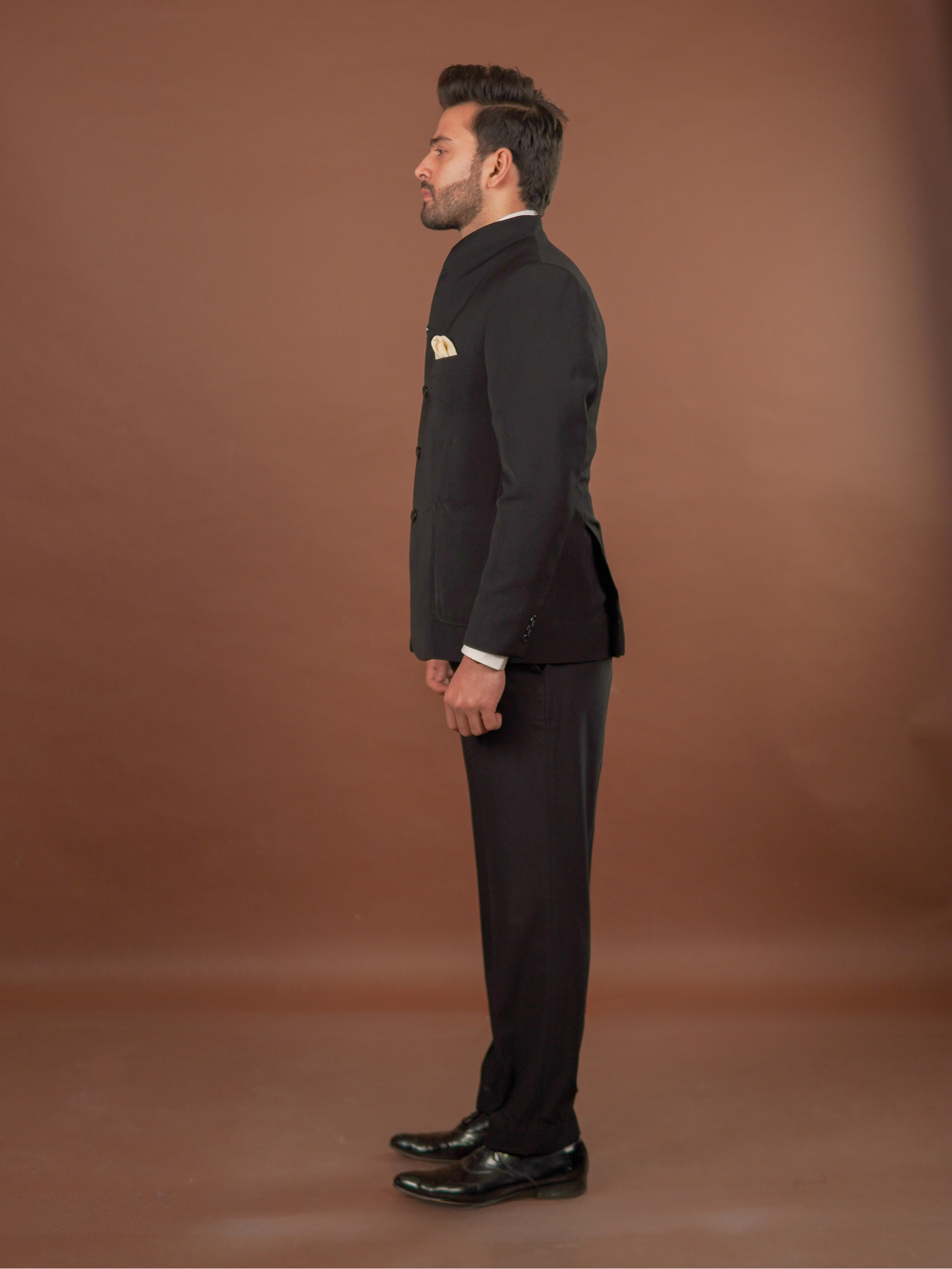 High-Neck Armani Jacket Set