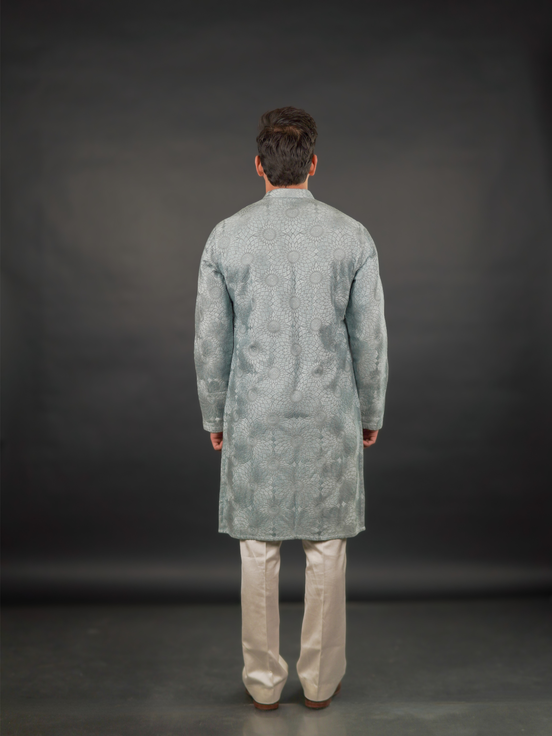 Classic Textured Kurta Teal