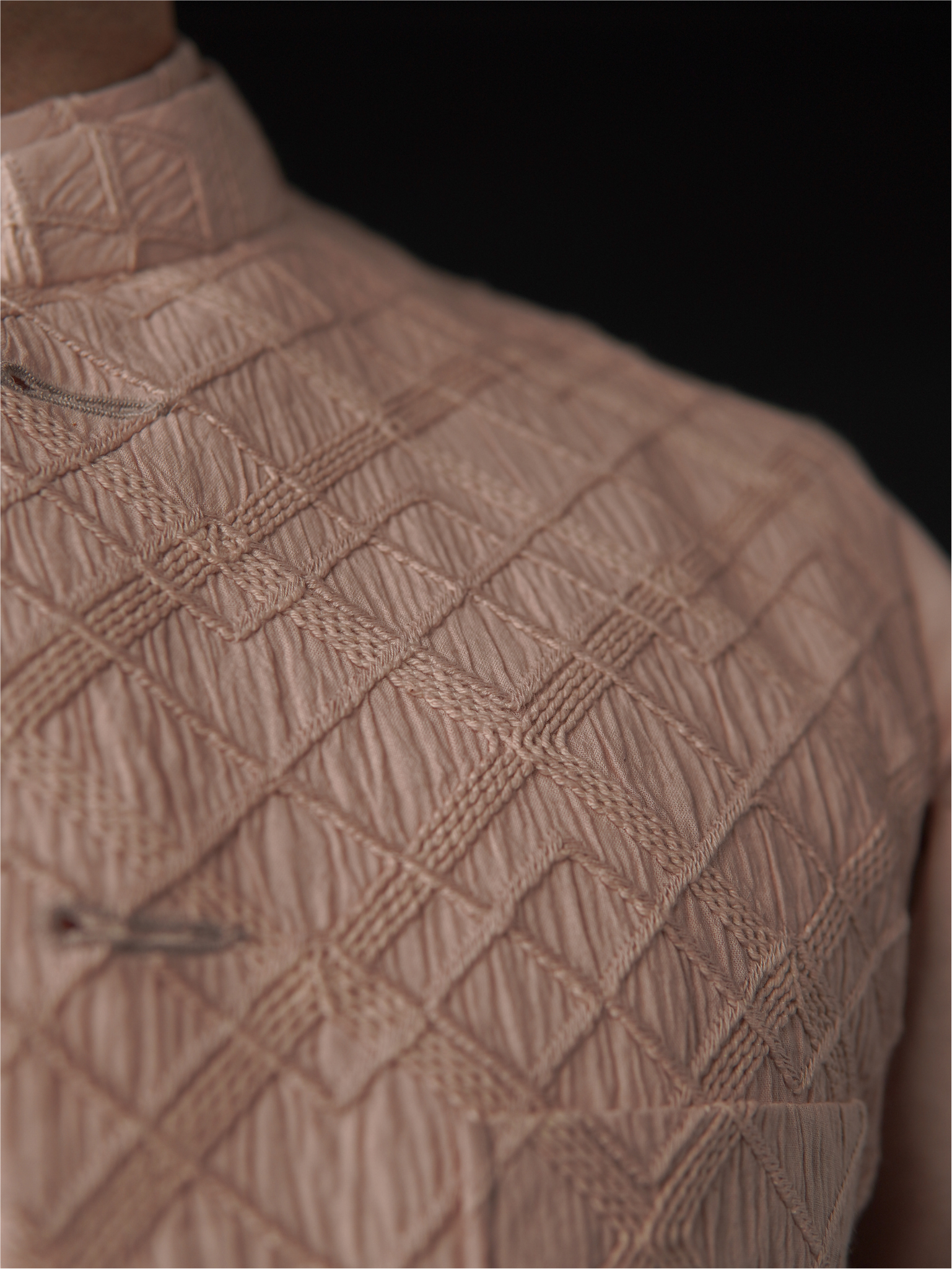 Blush Textured Modi Jacket Set