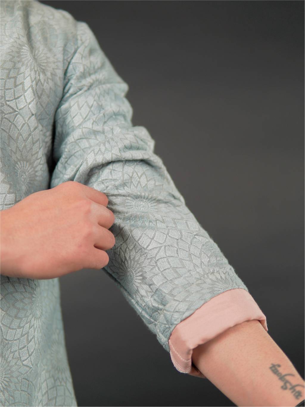 Classic Textured Kurta Teal
