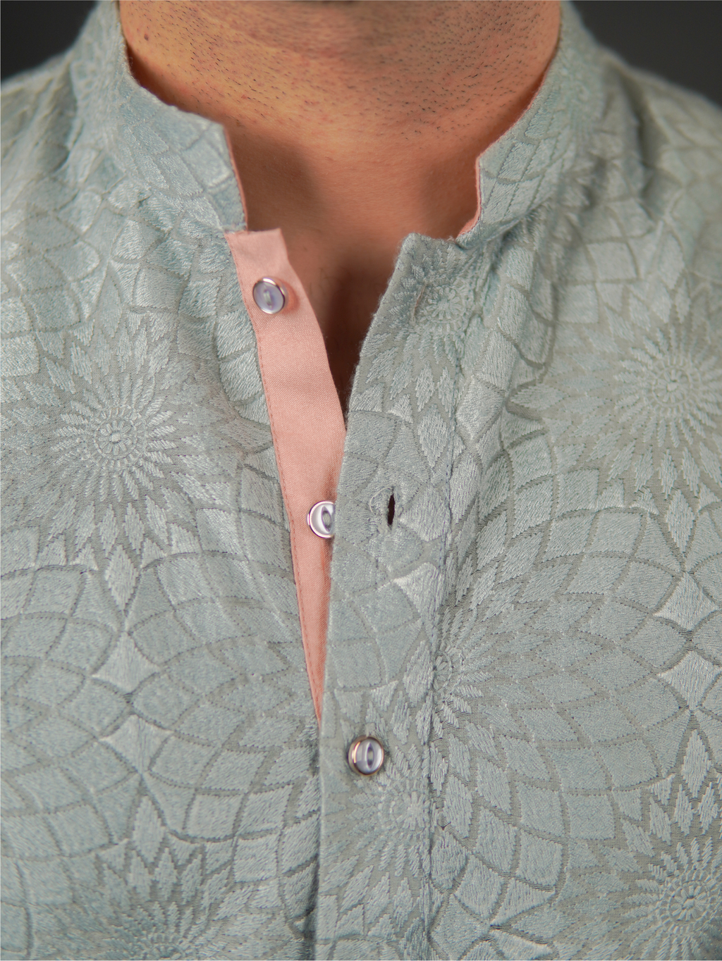 Classic Textured Kurta Teal