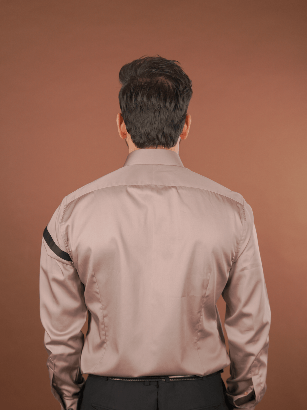 Evening Formal Shirt – Luthai Fabric Warm Taupe