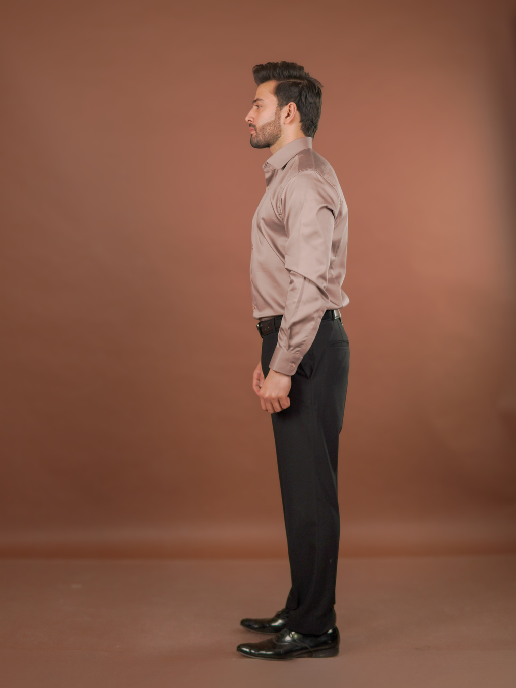 Classic Formal Shirt Warm Taupe – Luthai Fabric