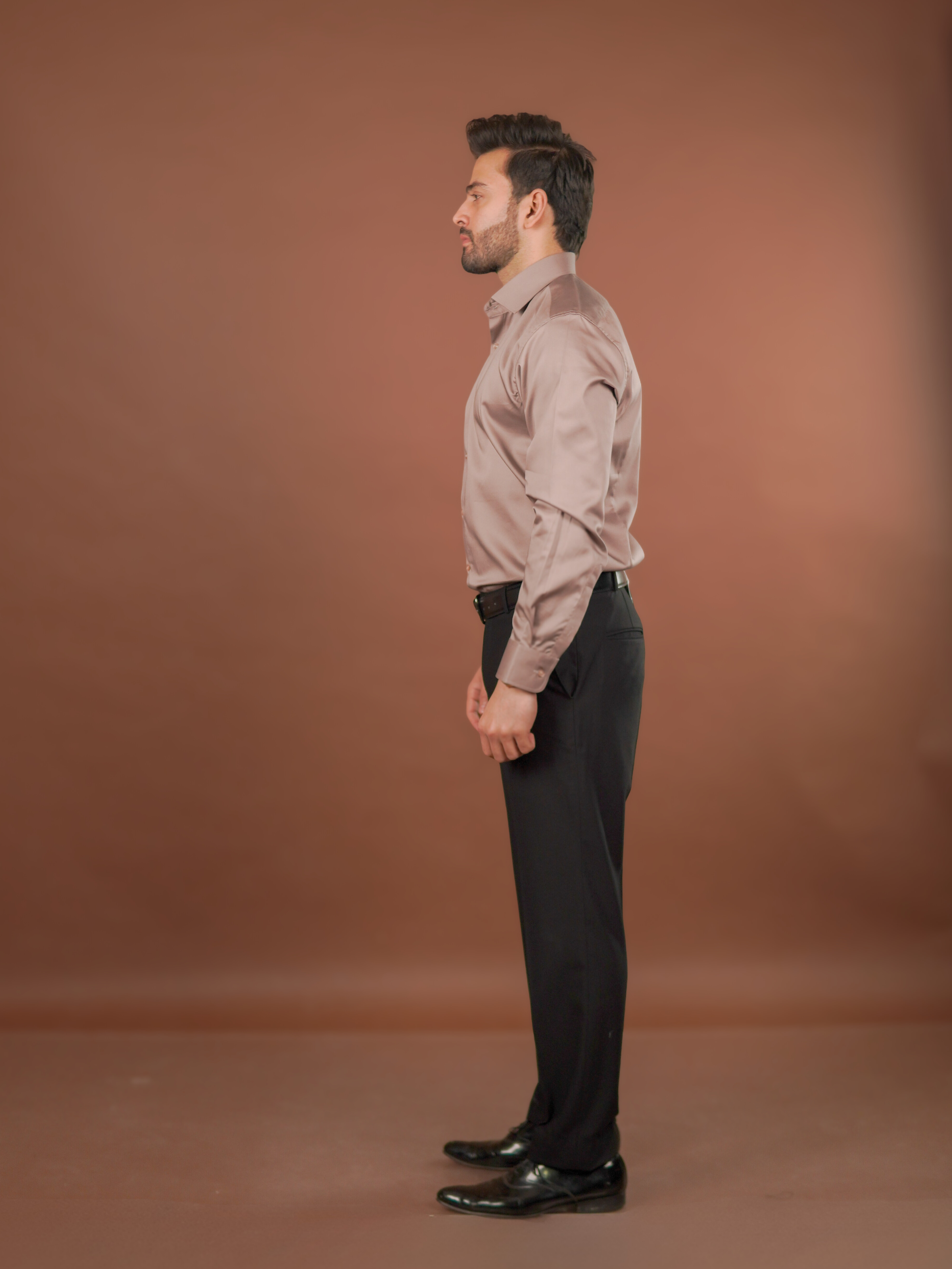Classic Formal Shirt Warm Taupe – Luthai Fabric