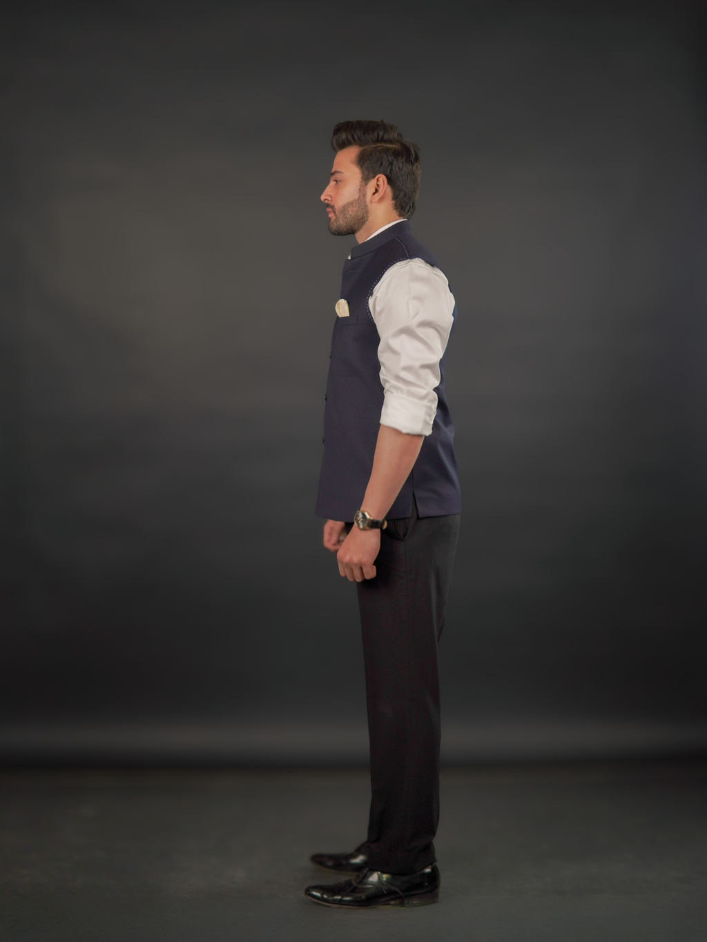 Classic Dark Blue Modi Jacket – Australian Merino Wool