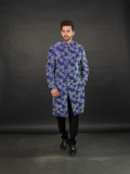 Cobalt Blue Hand-Embellished Sherwani