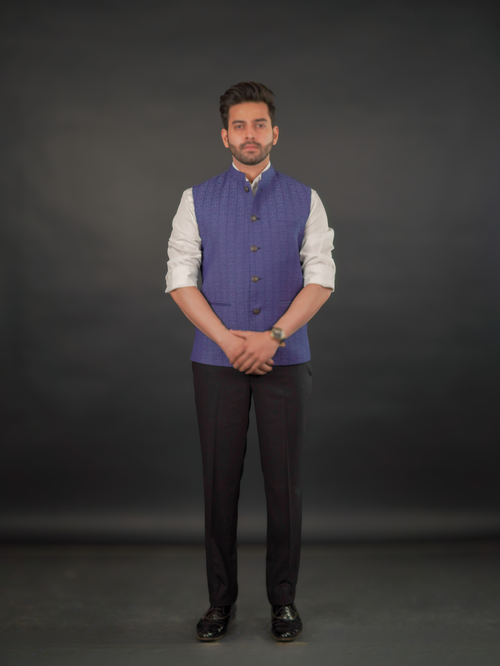 Classic Blue Modi Jacket – Australian Merino Wool