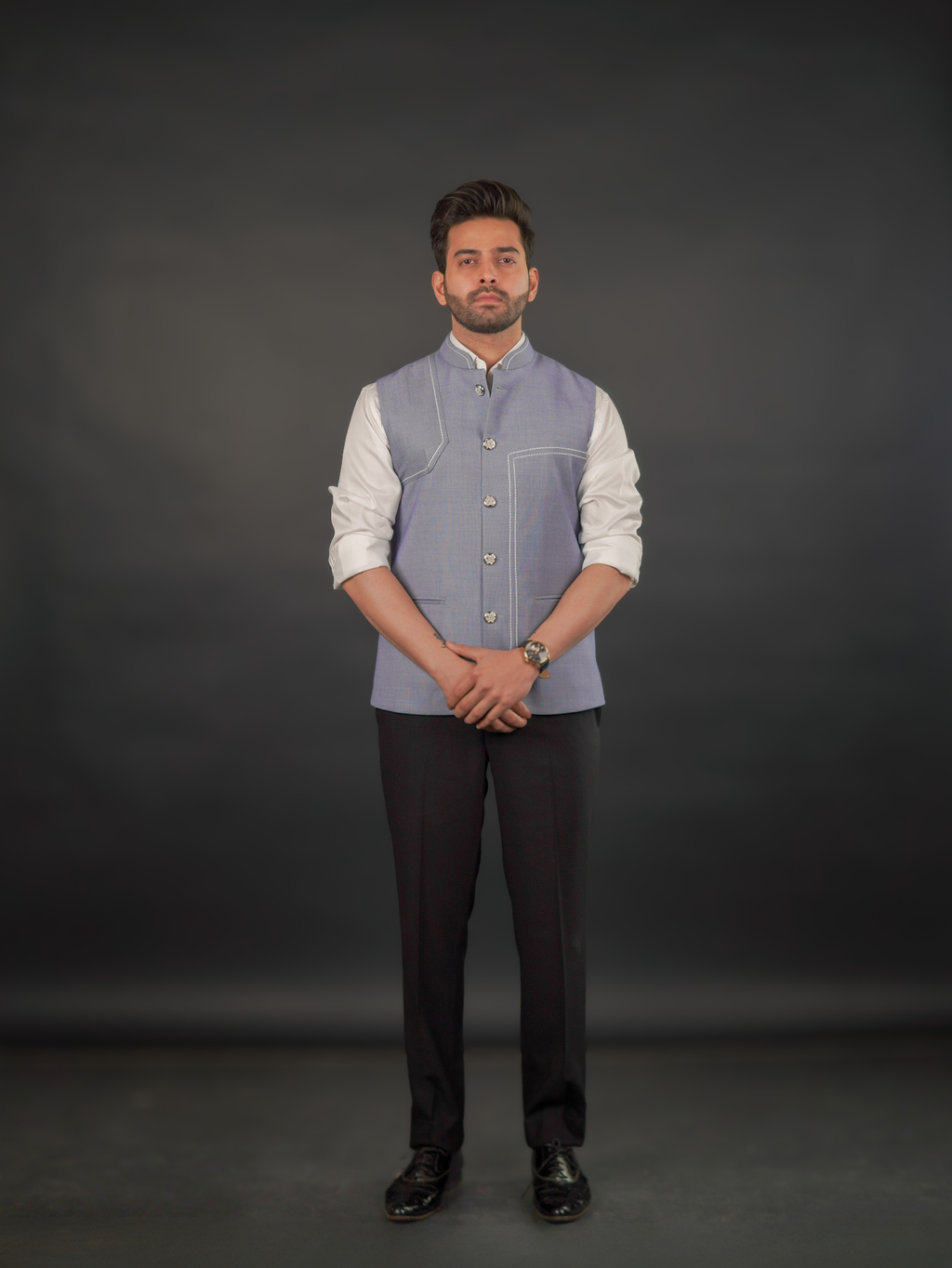Classic Light Blue Modi Jacket – Australian Merino Wool