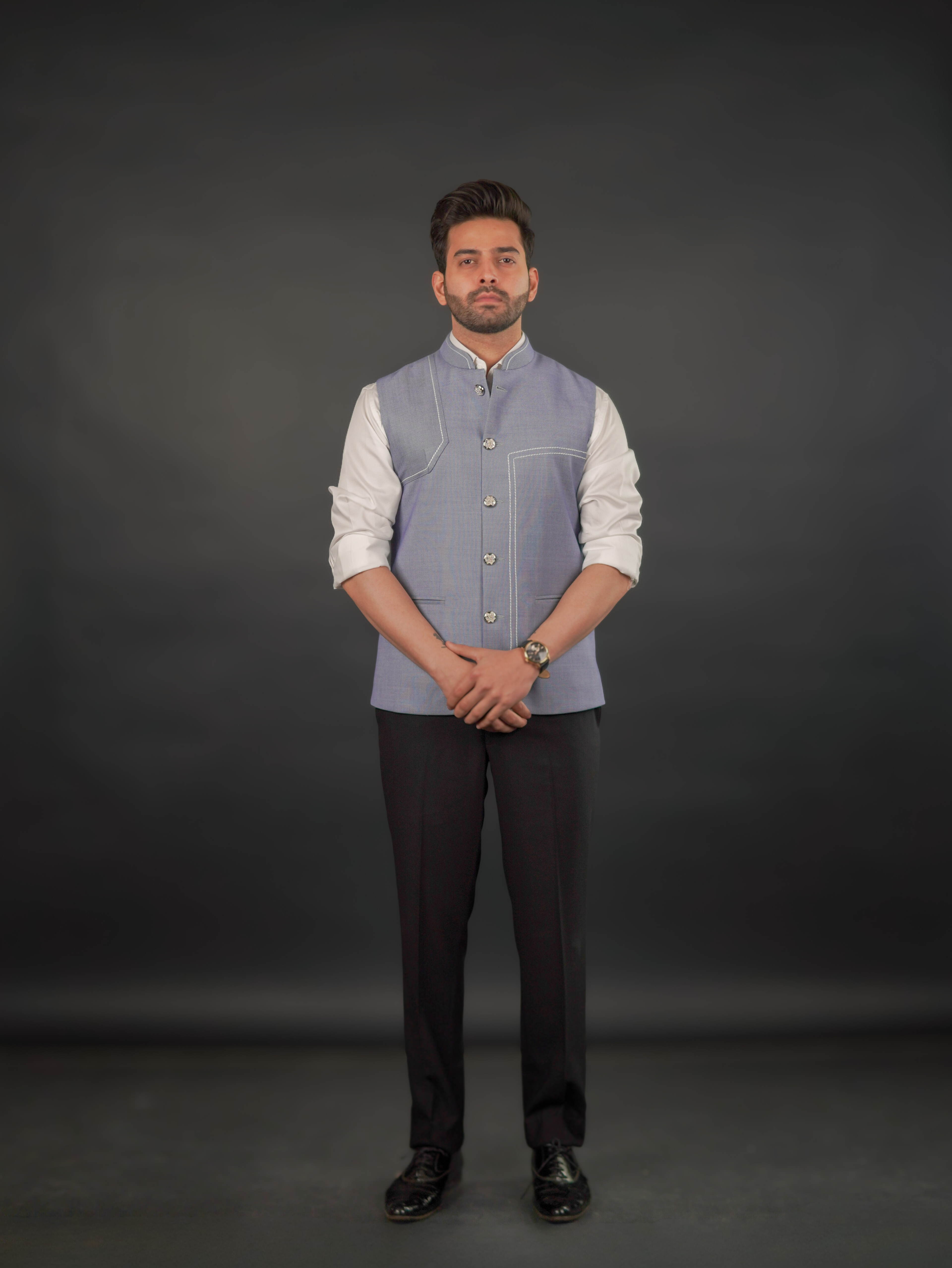 Classic Light Blue Modi Jacket – Australian Merino Wool