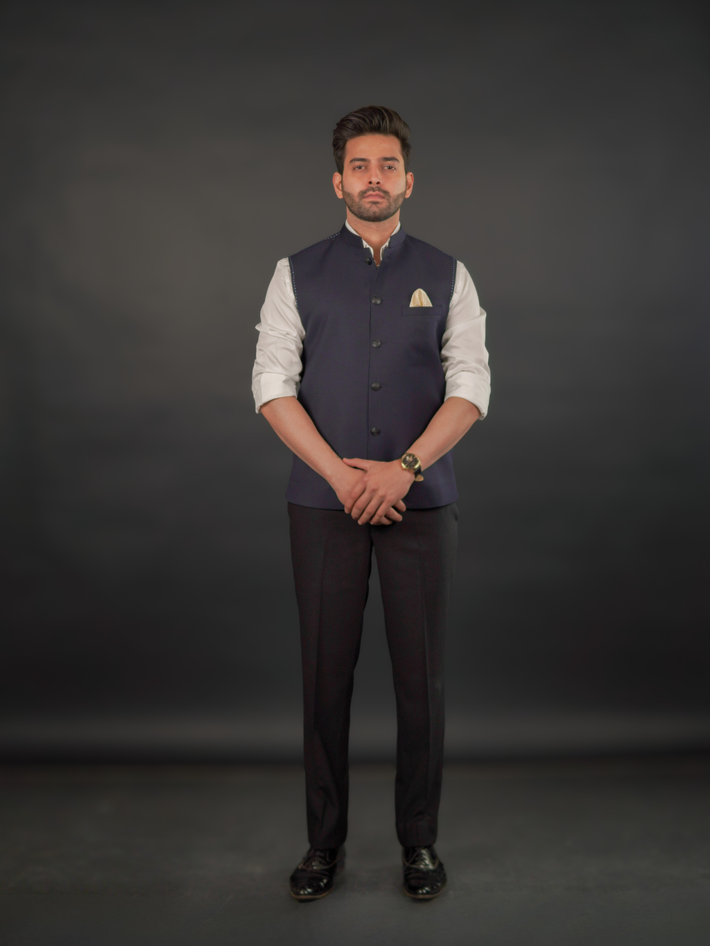 Classic Dark Blue Modi Jacket – Australian Merino Wool