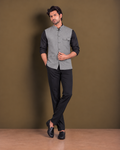 Classic Grey Australian Merino Wool Modi Jacket