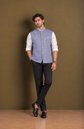 Light Blue Merino Wool Modi Jacket