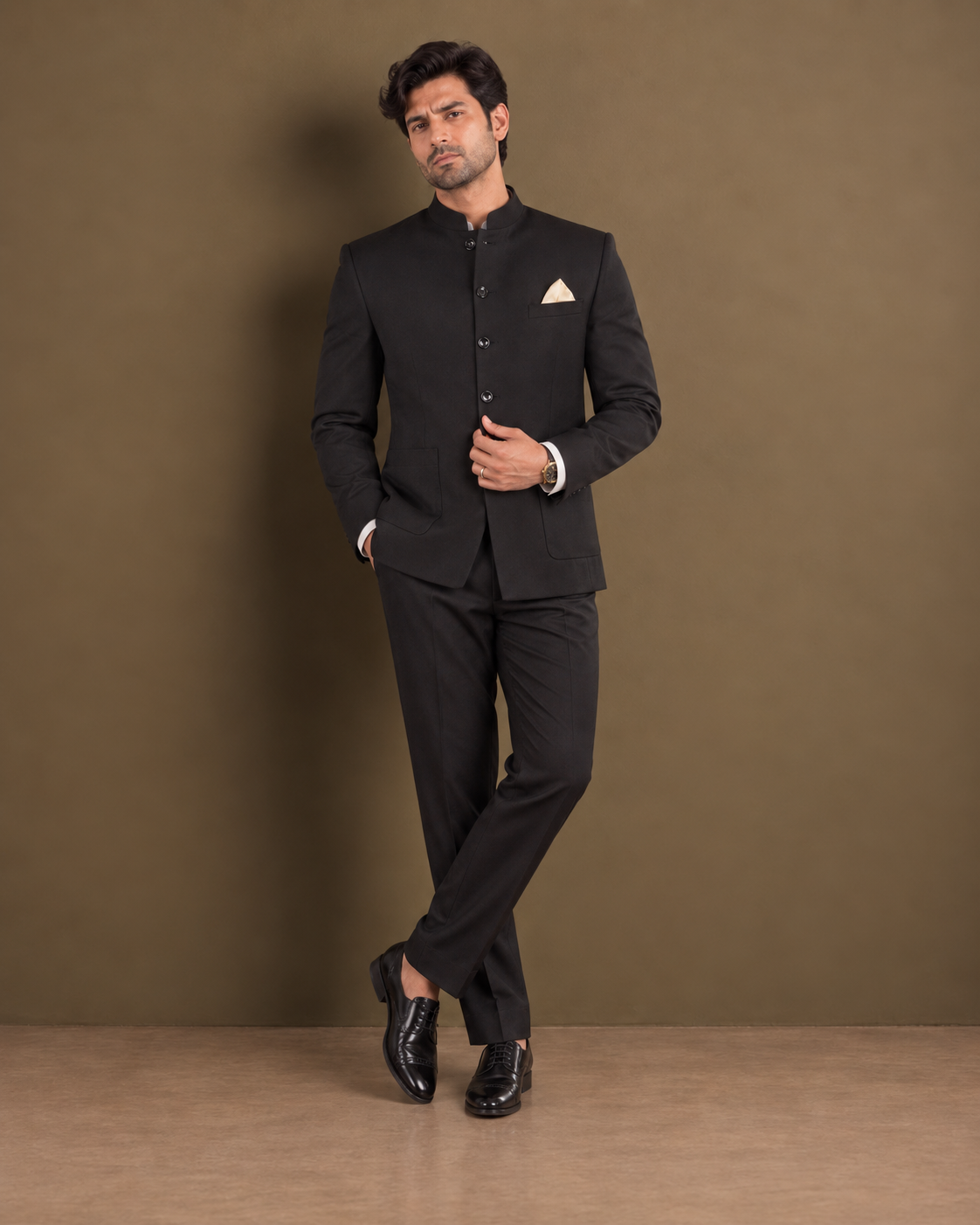 The Élan High-Neck Tailored Ensemble