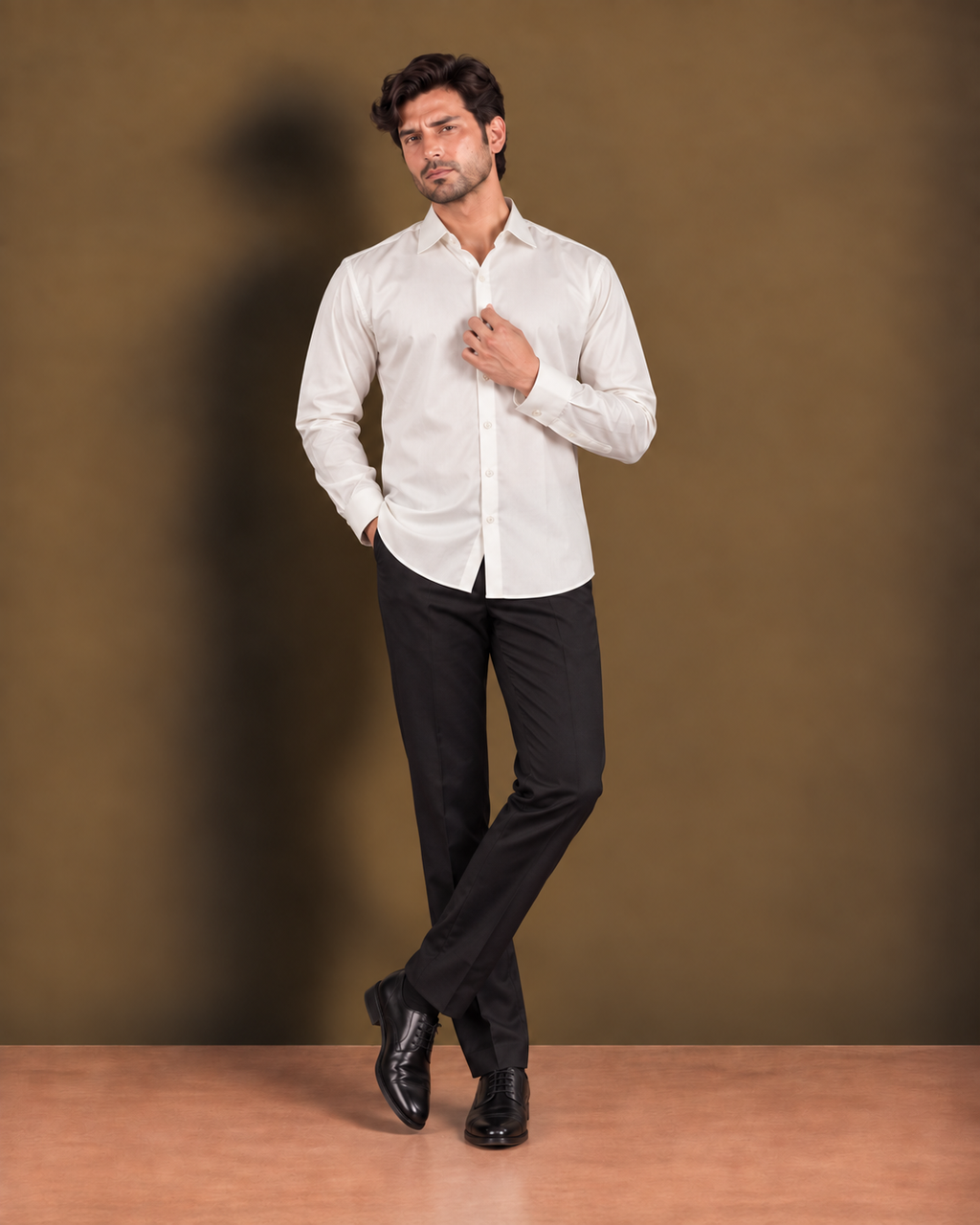 The Signature White Luthai Formal Shirt
