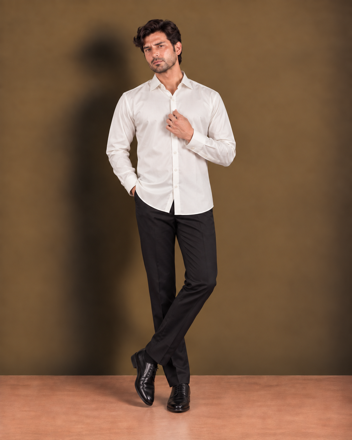 The Signature White Luthai Formal Shirt