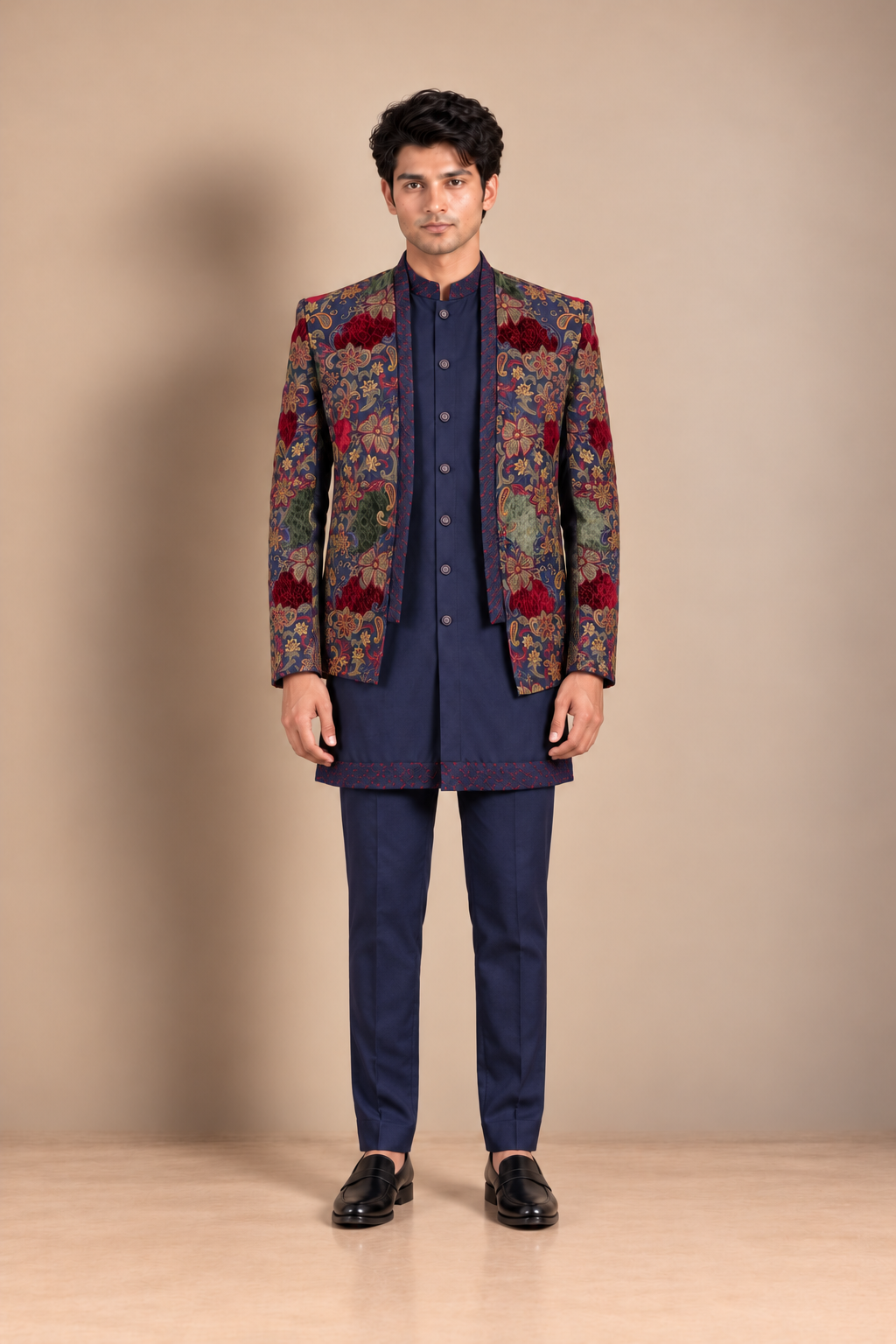 Royal Tapestry Embroidered Jodhpuri Set